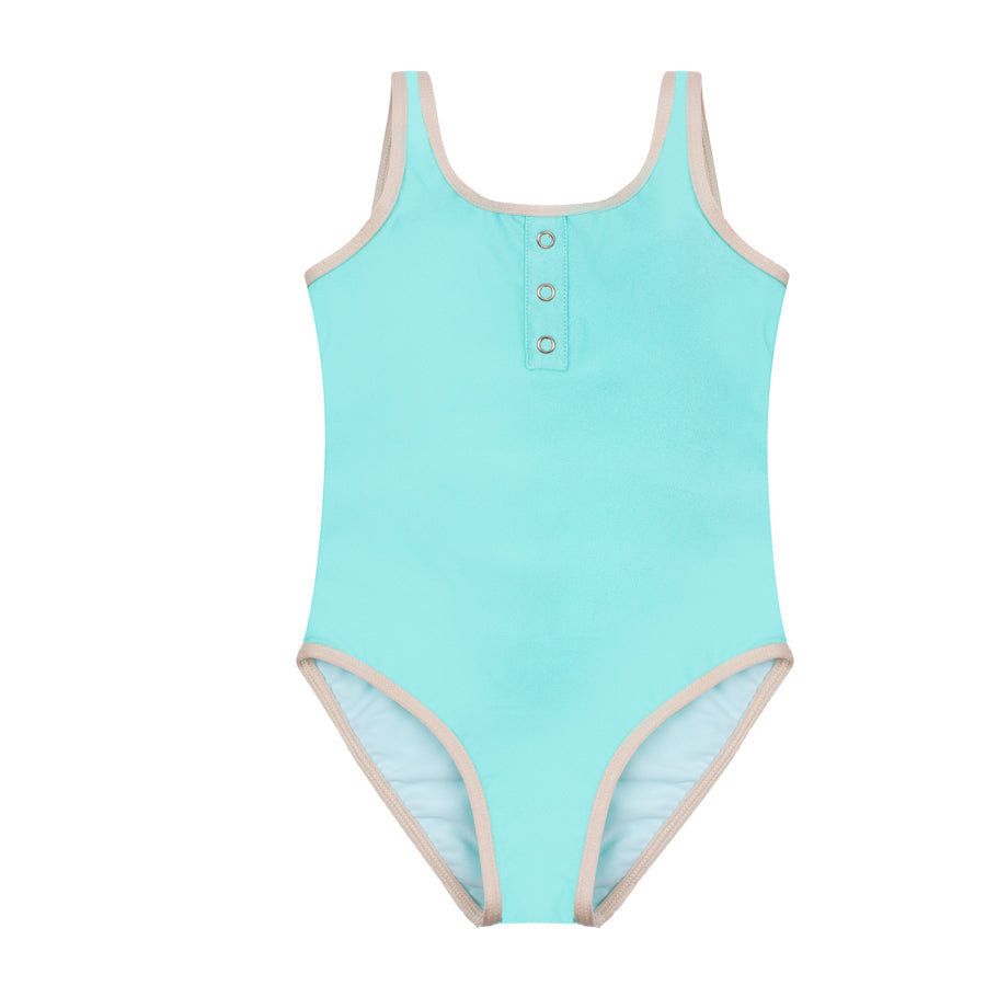 Charlotte Tropical Blue - Classic One piece swimsuit