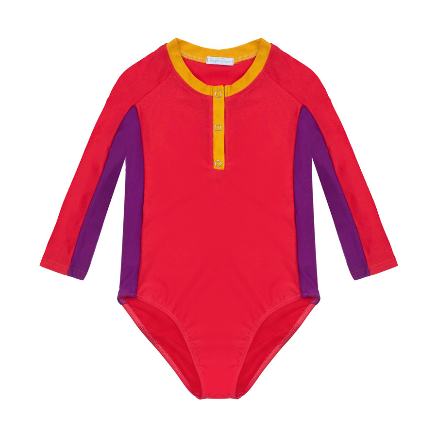 June Poppy Seed - SPF50 rashguard bodyswimsuit