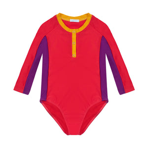 June Poppy Seed - SPF50 rashguard bodyswimsuit