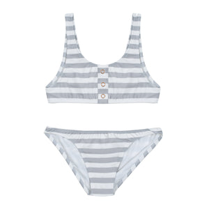 Salome Stripes Pale Grey - Bikini