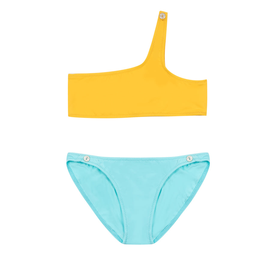 Shirel Sun Tropical Blue - One shoulder bikini